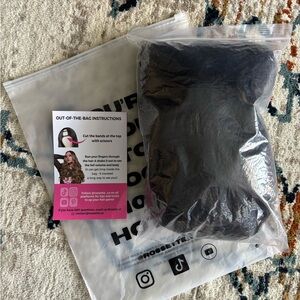 Rachel Rossette viral wig one piece clip in hair extension medium brown NEW